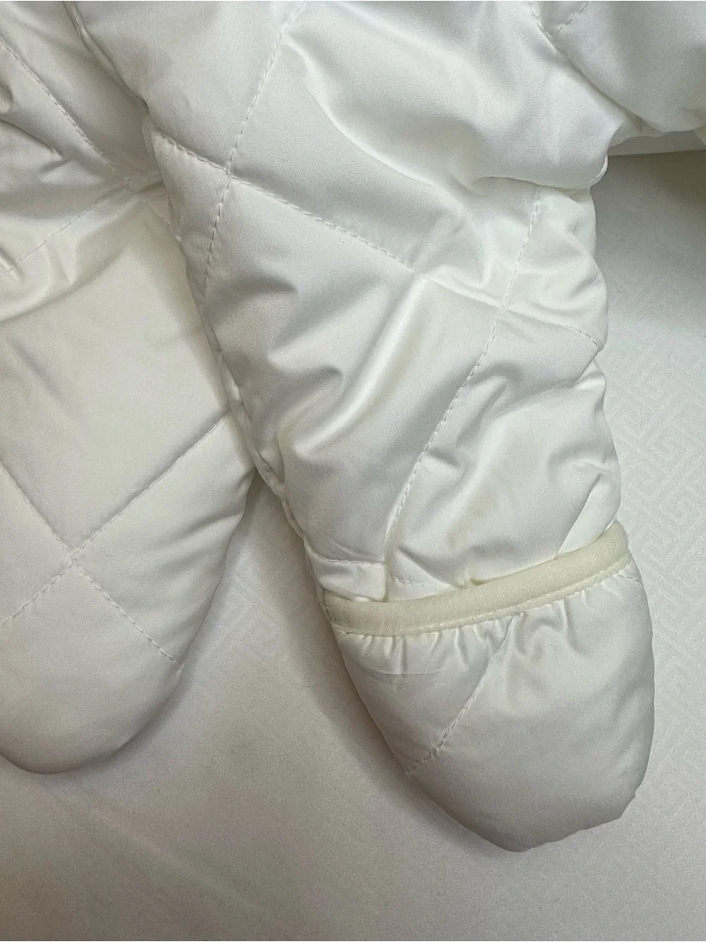 Carter's White Quilted Hooded Baby Outdoor Winter Bag Coat O/S